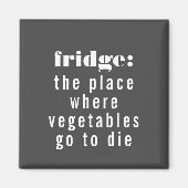 Funny Fridge Definition Grey and White Magneet (Voorkant)