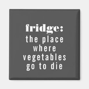 Funny Fridge Definition Grey and White Magneet