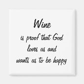 Funny fridge magnet wijn citeert unieke vrouwenkaa (Voorkant)