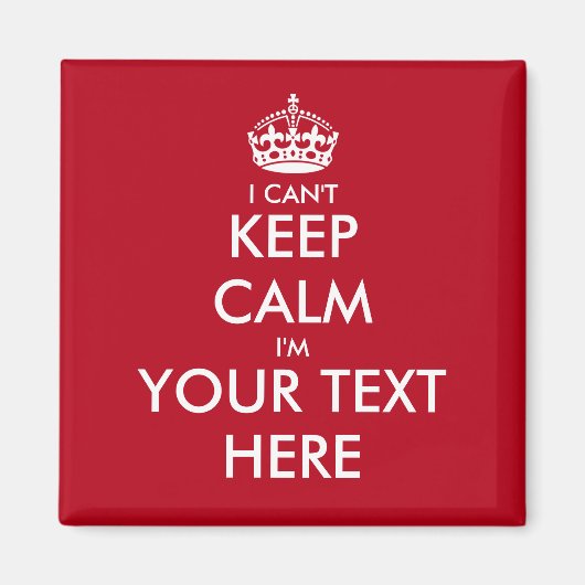 Funny fridge magneten | Ik kan de sjabloon niet ka (Voorkant)