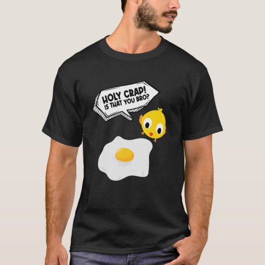 Funny Fried Egg en Chicken Costume T-shirt (Voorkant)