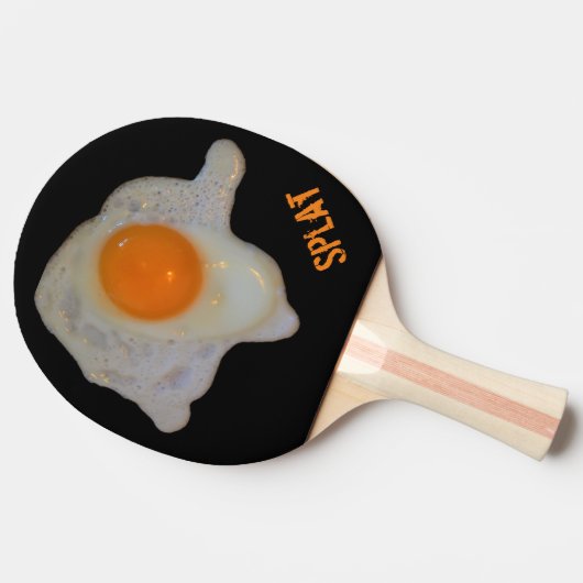 Funny Fried Egg Splat Tafeltennisbatje (Zijkant)