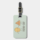 Funny Friend-chip chips chips Bagagelabel (Voorkant verticaal)