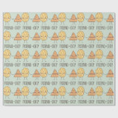 Funny Friend-chip chips chips Cadeaupapier (Vlak)