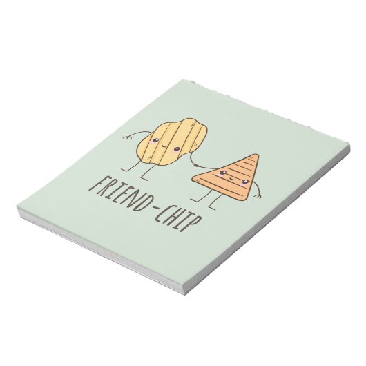 Funny Friend-chip chips chips Notitieblok (Linkerzijde)