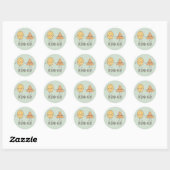 Funny Friend-chip chips chips Ronde Sticker (Vel)