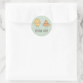Funny Friend-chip chips chips Ronde Sticker (Tas)