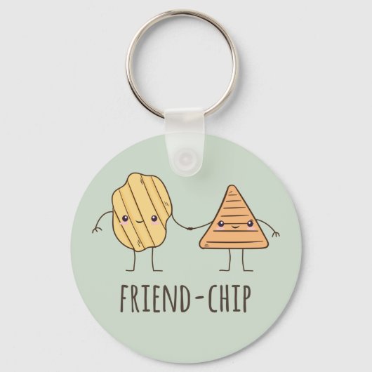 Funny Friend-chip chips chips Sleutelhanger (Voorkant)