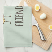 Funny Friend-chip chips chips Theedoek (Quarter Fold)