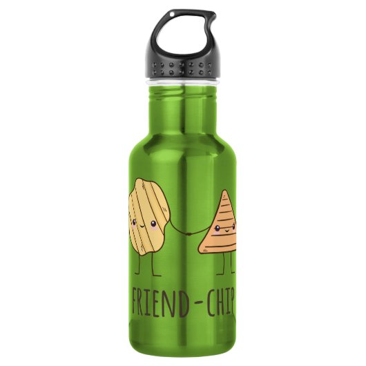 Funny Friend-chip chips chips Waterfles (Voorkant)