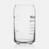 Funny Friend Personalized Name Definition Blikvorm Glas (Links)