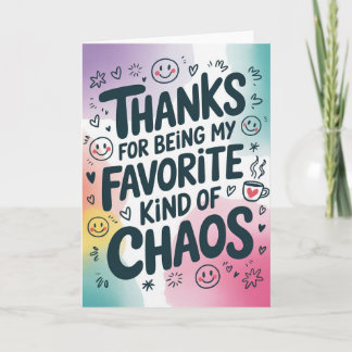 Funny Friend Thank You Card Kaart