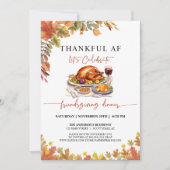 Funny Friendsgiving Diner Thanksgiving Uitnodiging (Voorkant)