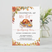 Funny Friendsgiving Diner Thanksgiving Uitnodiging (Staand voorkant)