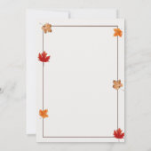 Funny Friendsgiving Invitation Fat Pants Ready Kaart (Achterkant)