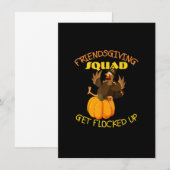 Funny Friendsgiving Squad Deze dag van de Thanksgi Kaart (Voorkant / Achterkant)
