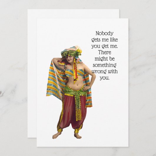 Funny Friendship Greeting Card (Voorkant / Achterkant)