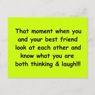 FUNNY FRIENDSHIP-MOMENTEN BESTE VRIEND KIJKEN ELK  BRIEFKAART