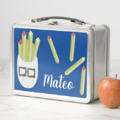Funny Fries Kinder Name Metal Lunch Box (In situ)