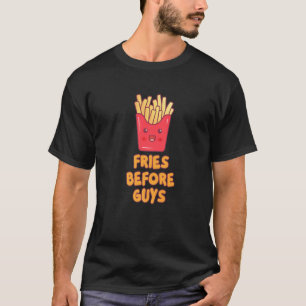 Funny Fries voor jongens Design over jongens gaan T-shirt