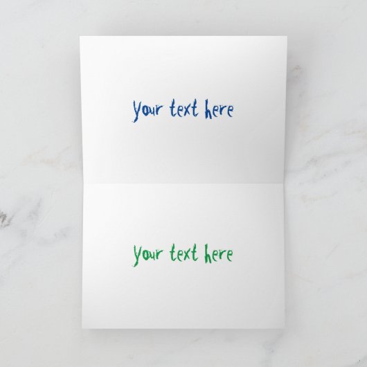 Funny frilly nek lizard surfende cartoon kaart (Binnen)