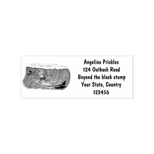 Funny frilly nek lizard surfende cartoon rubberstempel (Afrduk)