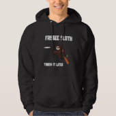 Funny Frisbee Sloth Disk Golf Ultimate Hoodie (Voorkant)