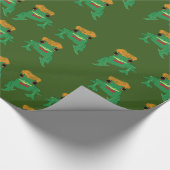Funny Frog art Cadeaupapier (Hoek)