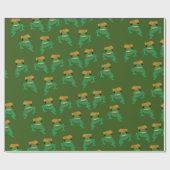 Funny Frog art Cadeaupapier (Vlak)