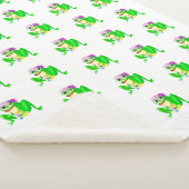 Funny Frog Baby Sherpa Blanket Deken (3/4)