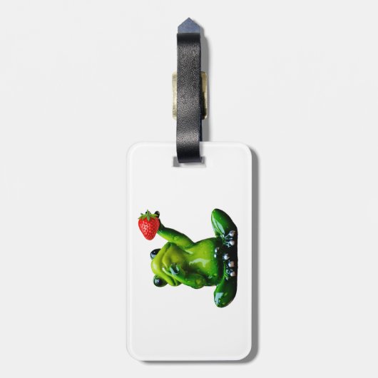 Funny Frog Bagagelabel (Achterkant verticaal)