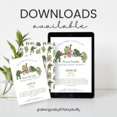 Funny Frog Band Going Away Farewell Invitation Kaart