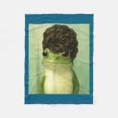 Funny Frog Beehive Bob Haircut Meme  Fleece Deken (Voorkant)