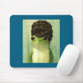 Funny Frog Beehive Bob Haircut Meme Muismat (Met muis)