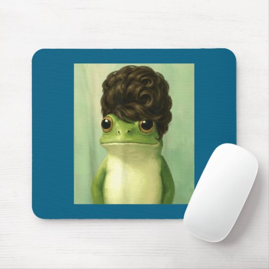 Funny Frog Beehive Bob Haircut Meme  Muismat (Met muis)