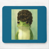 Funny Frog Beehive Bob Haircut Meme  Muismat (Voorkant)
