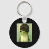 Funny Frog Beehive Bob Haircut Meme  Sleutelhanger (Voorkant)