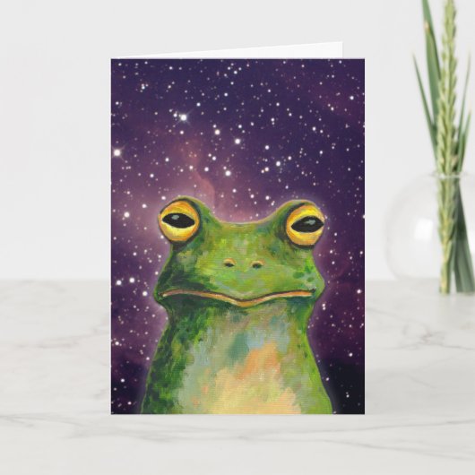 Funny Frog Birthday Kaart (Voorkant)