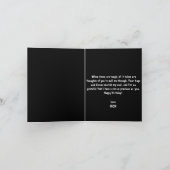 Funny Frog Black Custom Son 30th Birthday Kaart (Binnen)