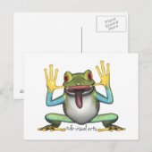 Funny Frog briefkaart postkaart (Voorkant / Achterkant)