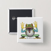 Funny Frog Button (Voorkant /achterkant)