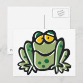 Funny Frog Cartoon Briefkaart (Voorkant / Achterkant)