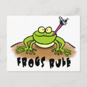 Funny Frog Cartoon Briefkaart (Voorkant)