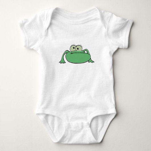 Funny frog cartoon-trekpatroon romper (Voorkant)