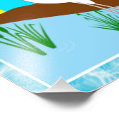 Funny Frog Choking Bird Inspirerend Poster (Hoek)