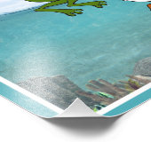 Funny Frog Choking Bird Inspirerend Poster (Hoek)