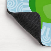 Funny Frog - Cute Froggy op Blue Muismat (Hoek)