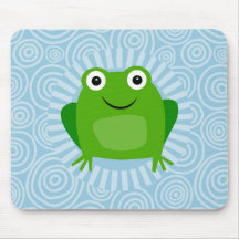 Funny Frog - Cute Froggy op Blue