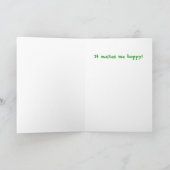 Funny Frog Earth Day Kaart (Binnen)