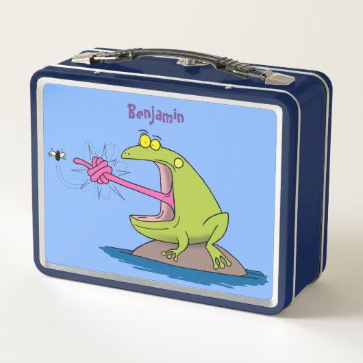 Funny frog en cartoon (Achterkant)